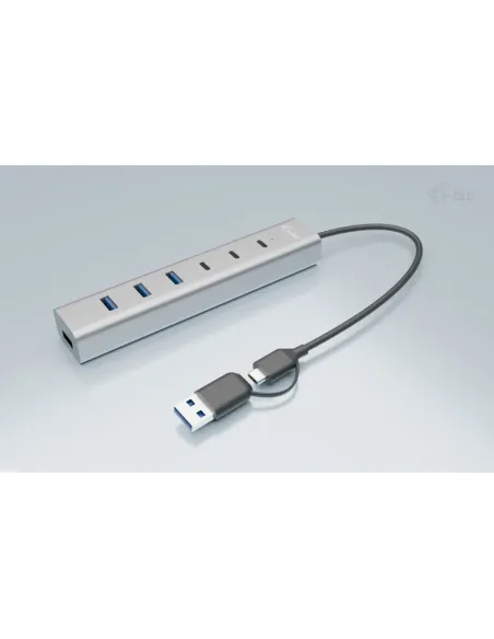 i-tec USB-C USB-A Charging Metal HUB 7 port (3x USB-C, 4x USB-A)