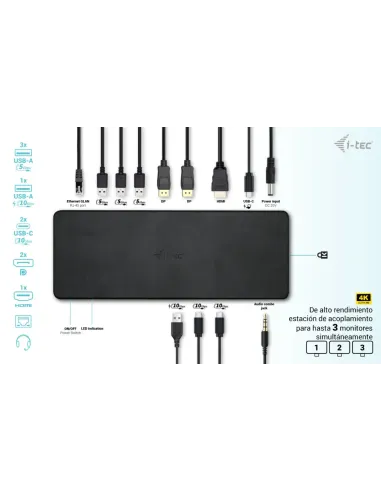 i-tec USB-C Triple Display Docking Station Gen 2 Pro + Power Delivery 100W