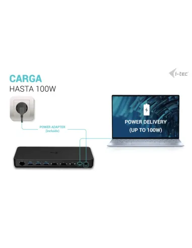 i-tec USB-C Triple Display Docking Station Gen 2 Pro + Power Delivery 100W