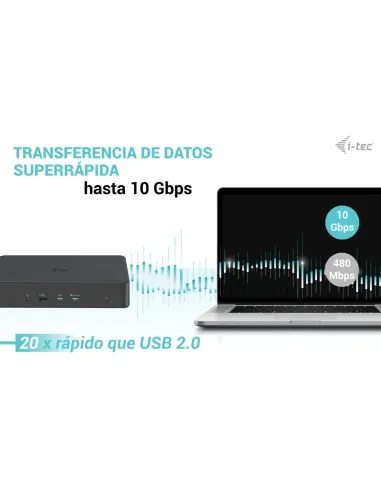 i-tec USB 3.0   USB-C   Thunderbolt 3 Professional Dual 4K Display Docking Station Generation 2 + Power Delivery 100W