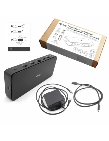 i-tec Thunderbolt 4 Dual DisplayPort Docking Station PRO + Power Delivery 92 W