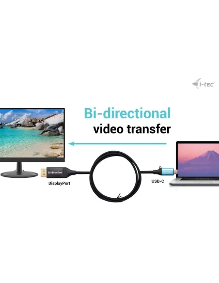 i-tec USB-C DisplayPort Bi-Directional Cable Adapter 8K 30Hz 150cm
