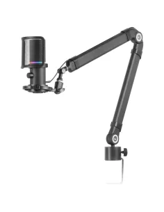 Mars Gaming MMIC-XT, Micrófono de Estudio Profesional Alta Definición 192Khz 24-bit, Brazo Omnidireccional, Soporte