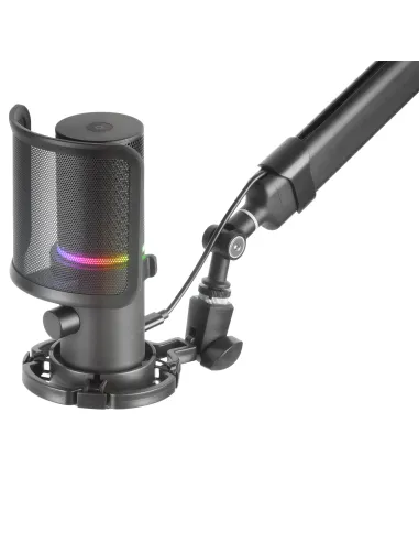 Mars Gaming MMIC-XT, Micrófono de Estudio Profesional Alta Definición 192Khz 24-bit, Brazo Omnidireccional, Soporte