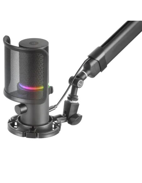 Mars Gaming MMIC-XT, Micrófono de Estudio Profesional Alta Definición 192Khz 24-bit, Brazo Omnidireccional, Soporte