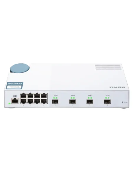 QNAP QSW-M408S switch Gestionado L2 Gigabit Ethernet (10 100 1000) Blanco