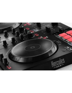 Hercules INPULSE 300 MK2 Controladora con opción de realizar scratch utilizando discos de vinilo Negro, Rojo 2