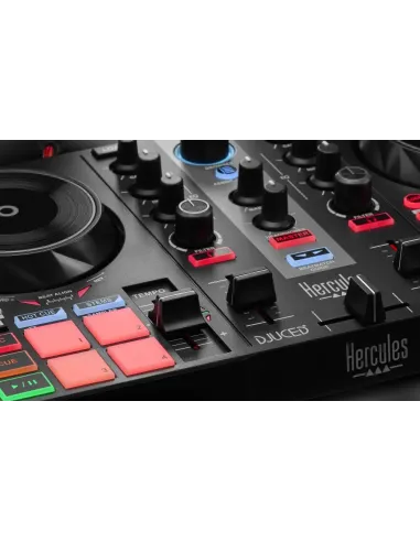 Hercules INPULSE 200 MK2 Controladora con opción de realizar scratch utilizando discos de vinilo 2 canales Multicolor