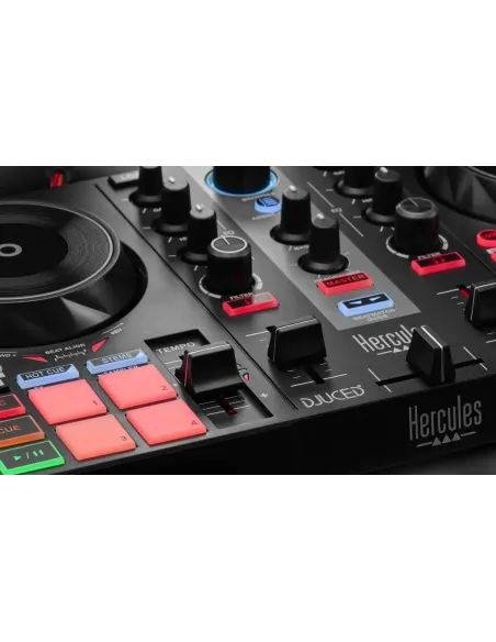 Hercules INPULSE 200 MK2 Controladora con opción de realizar scratch utilizando discos de vinilo 2 canales Multicolor