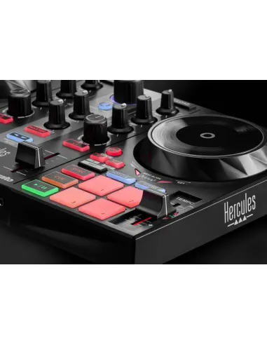 Hercules INPULSE 200 MK2 Controladora con opción de realizar scratch utilizando discos de vinilo 2 canales Multicolor