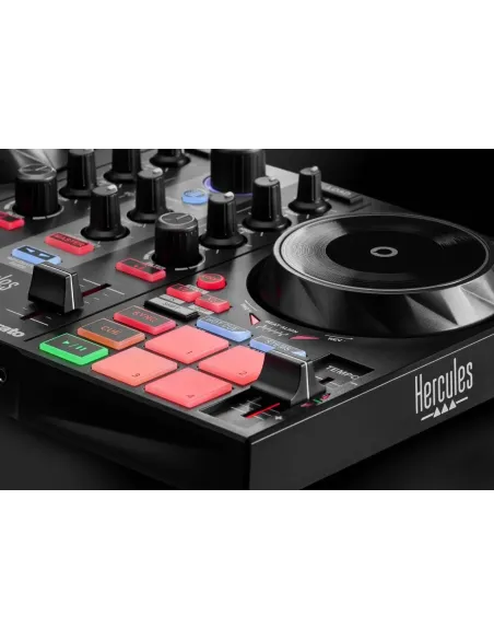 Hercules INPULSE 200 MK2 Controladora con opción de realizar scratch utilizando discos de vinilo 2 canales Multicolor
