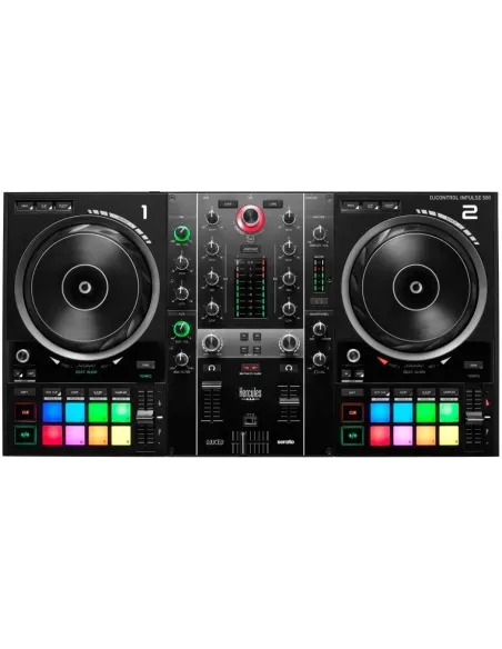 Hercules Inpulse 500 DVS (Sistema de vinilo digital) para scratch digital Negro