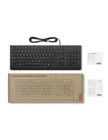 Lenovo 4Y41R64665 teclado Hogar   Oficina USB Español Negro