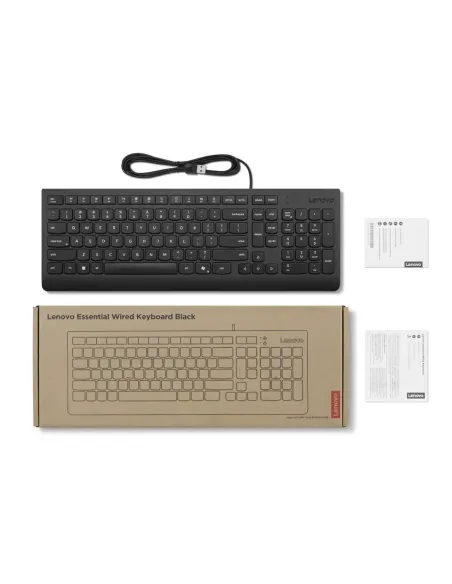 Lenovo 4Y41R64665 teclado Hogar   Oficina USB Español Negro