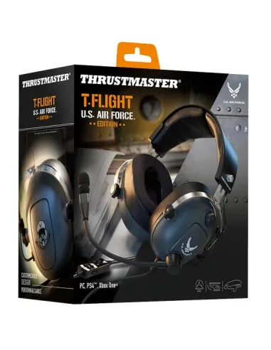 Thrustmaster T.Flight U.S. Air Force Edition Auriculares Alámbrico Diadema Juego Negro