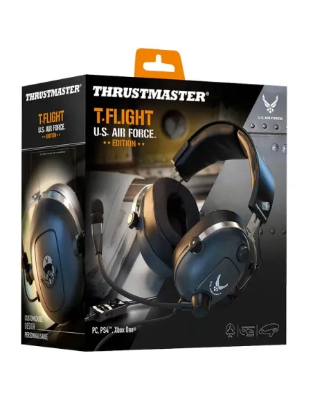 Thrustmaster T.Flight U.S. Air Force Edition Auriculares Alámbrico Diadema Juego Negro