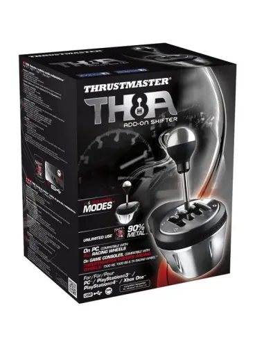Thrustmaster 4060059 mando y volante Negro, Metálico USB Analógico PC, PlayStation 4, PlayStation 5, Playstation 3, Xbox One,