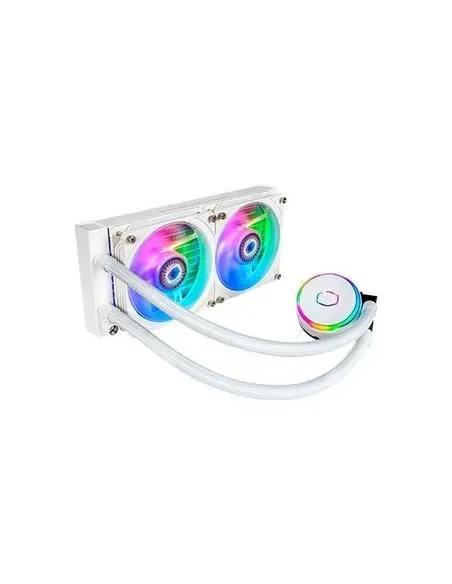 Cooler Master MasterLiquid PL240 Flux White Edition Carcasa del ordenador Kit de refrigeración líquida 12 cm Blanco