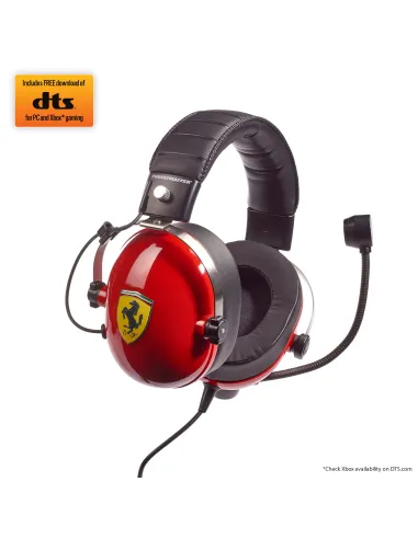 Thrustmaster T.Racing Auriculares Alámbrico Diadema Juego Negro, Rojo, Acero inoxidable, Amarillo