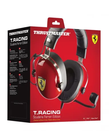 Thrustmaster T.Racing Auriculares Alámbrico Diadema Juego Negro, Rojo, Acero inoxidable, Amarillo