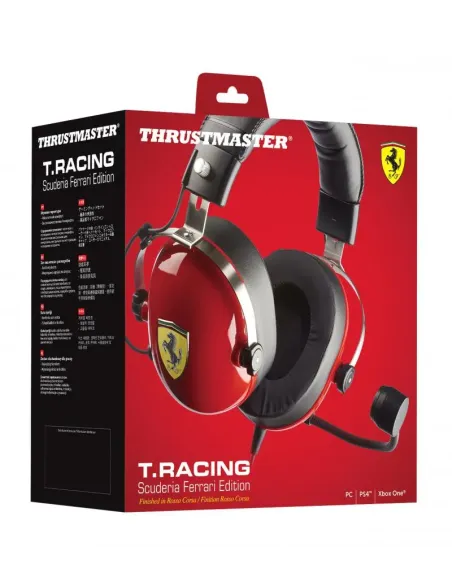 Thrustmaster T.Racing Auriculares Alámbrico Diadema Juego Negro, Rojo, Acero inoxidable, Amarillo