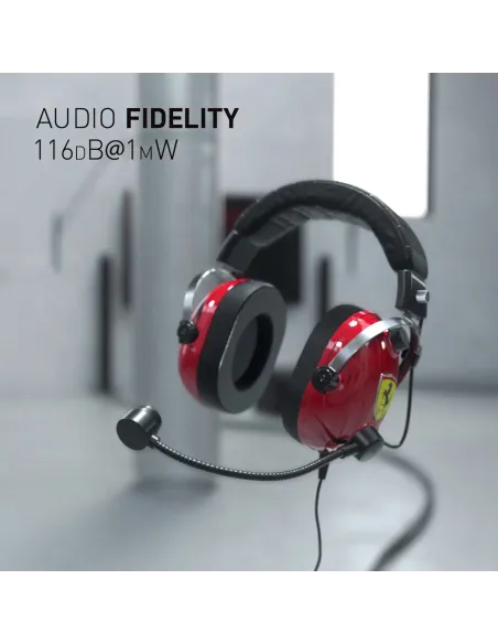 Thrustmaster T.Racing Auriculares Alámbrico Diadema Juego Negro, Rojo, Acero inoxidable, Amarillo