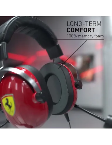 Thrustmaster T.Racing Auriculares Alámbrico Diadema Juego Negro, Rojo, Acero inoxidable, Amarillo