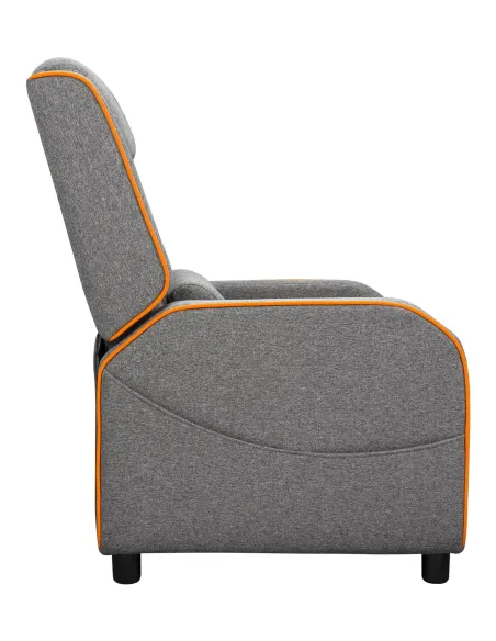 COUGAR Ranger One Butaca para jugar Asiento acolchado tapizado Gris, Naranja