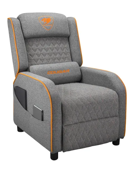 COUGAR Ranger One Butaca para jugar Asiento acolchado tapizado Gris, Naranja