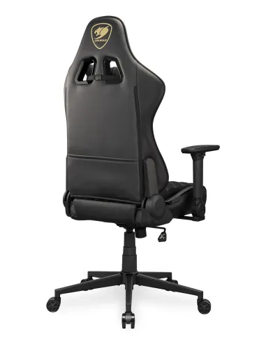 COUGAR Armor One V2 Gold F Silla para videojuegos universal Asiento acolchado tapizado Negro, Oro