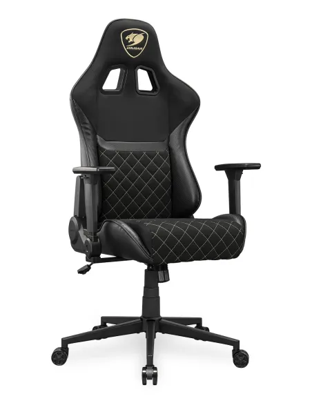 COUGAR Armor One V2 Gold F Silla para videojuegos universal Asiento acolchado tapizado Negro, Oro