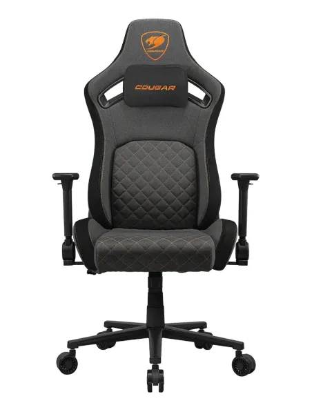 COUGAR CGR-DFF-GLB Silla para videojuegos de PC Asiento acolchado tapizado Negro, Naranja