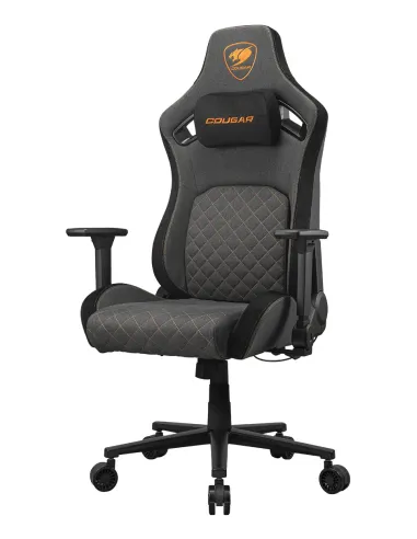 COUGAR CGR-DFF-GLB Silla para videojuegos de PC Asiento acolchado tapizado Negro, Naranja
