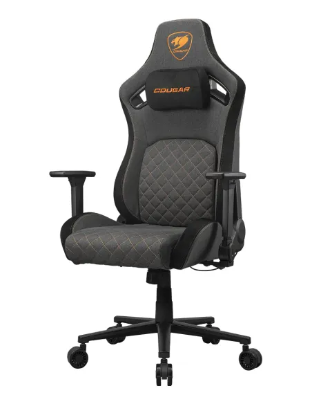 COUGAR CGR-DFF-GLB Silla para videojuegos de PC Asiento acolchado tapizado Negro, Naranja
