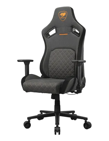 COUGAR CGR-DFF-GLB Silla para videojuegos de PC Asiento acolchado tapizado Negro, Naranja