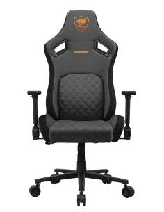 COUGAR CGR-DFF-GRB Silla para videojuegos de PC Asiento acolchado tapizado Negro, Oro 2