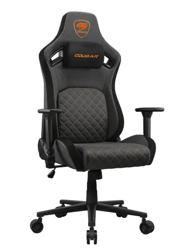 COUGAR CGR-DFF-GRB Silla para videojuegos de PC Asiento acolchado tapizado Negro, Oro