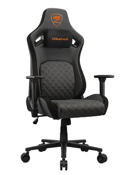 COUGAR CGR-DFF-GRB Silla para videojuegos de PC Asiento acolchado tapizado Negro, Oro