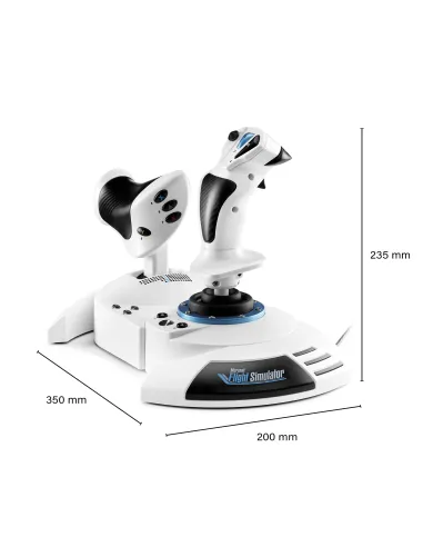 Thrustmaster T.Flight Hotas One Microsoft Flight Simulator Edition Negro, Blanco USB Joystick Palanca de control lateral +