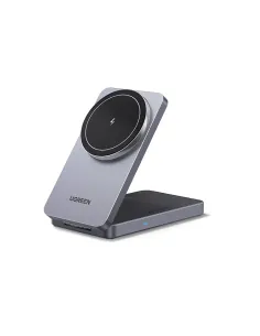 Ugreen W528 Auriculares, Smartphone Gris Corriente alterna Cargador inalámbrico Interior