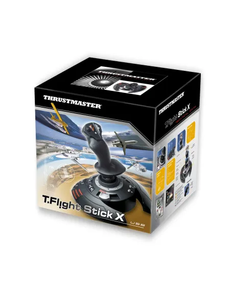 Thrustmaster T.Flight Stick X Negro, Rojo, Plata USB Palanca de mando Analógico PC, Playstation 3