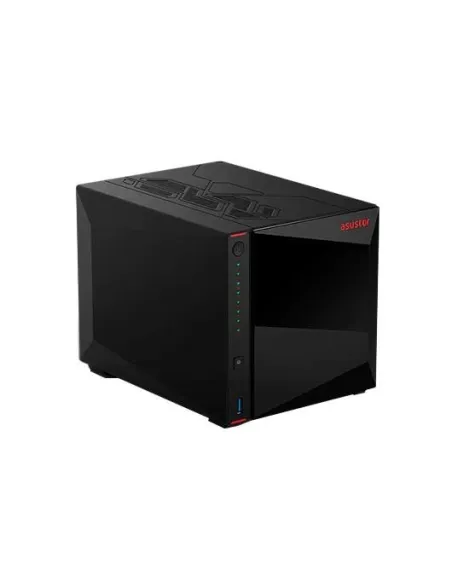 Servidor nas asustor tower 4 bay quad - core 2ghz 4gb ddr4