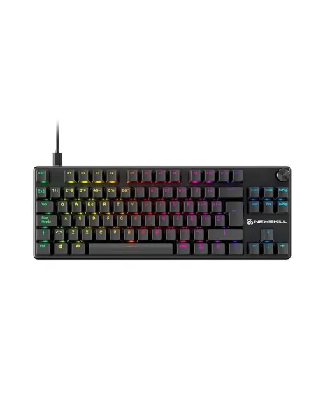 Teclado gaming newskill serike tkl v2 rgb negro