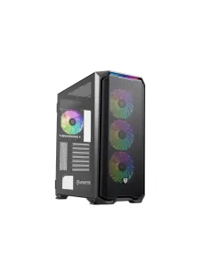 Caja ordenador gaming nfortec krater x e - atx argb cristal templado negra