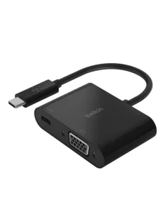 Adaptador usb tipo c a usb tipo c - vga belkin macho - hembra - negro