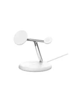 Base de carga inalambrica belkin wiz023vfwh 3 en 1 blanco