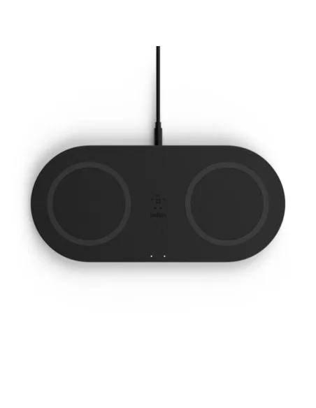 Base de carga inalambrica doble belkin wiz002vfbk negra