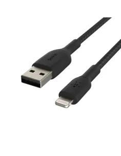 Cable belkin caa002bt1mbk lightning usb - a trenzado boost charge 1m negro