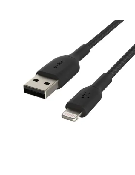 Cable belkin caa002bt1mbk lightning usb - a trenzado boost charge 1m negro