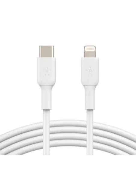 Cable lightning a usb tipo c belkin 1m -  macho - macho -  blanco
